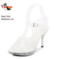 High Heel Crystal Platform Sandals for Women