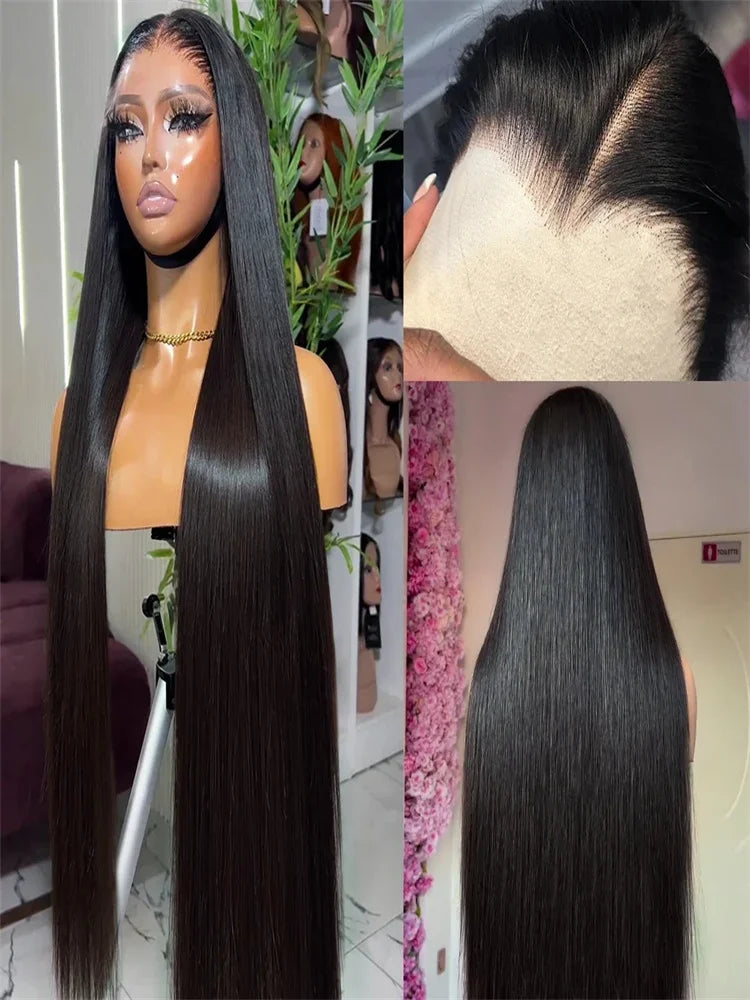 Bone Straight Human Hair Lace Front Wig 360