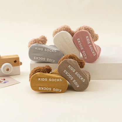 Cute Cartoon Bear Cotton Baby Socks for Toddlers