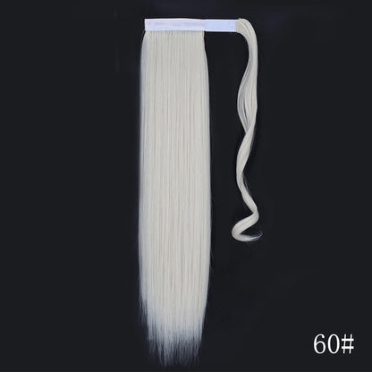 Long Straight Clip-in Ponytail Hair Extension Black