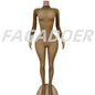 Sexy Mesh See Through Bodycon Jumpsuit for Women