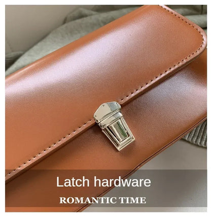 Luxury Women's Crossbody Shoulder Bag in Solid Color