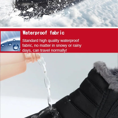 Waterproof Plush Ankle Snow Boots for Women