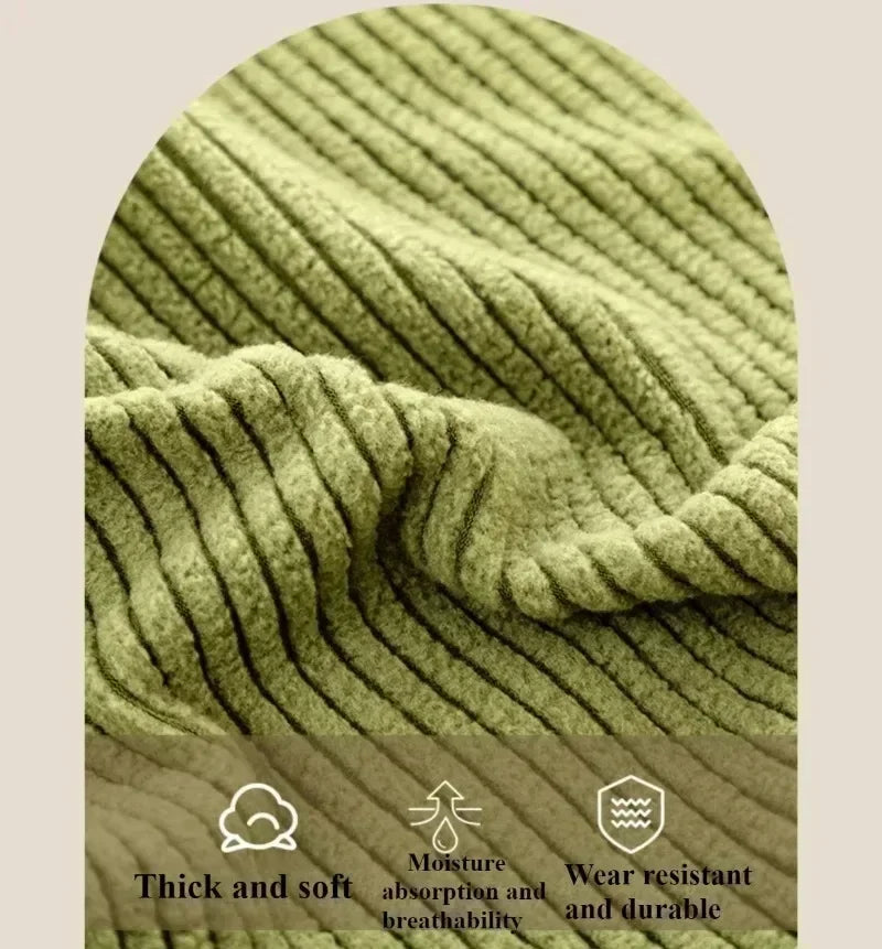 Thick Soft Corduroy Non-Slip Sofa Cover Universal Fit