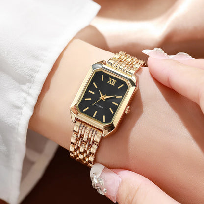 Fashion Rectangle Women Quartz Watch Bracelet Set
