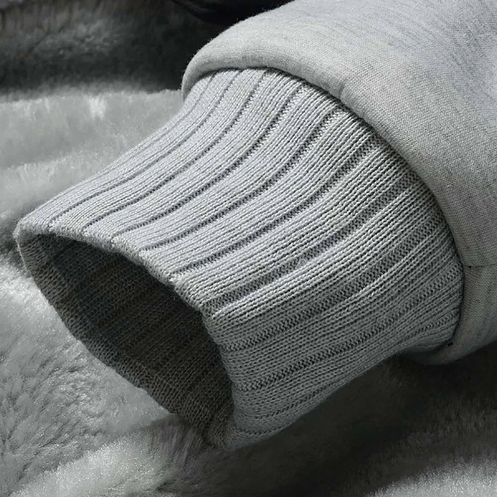 Men's Thick Fleece Hooded Winter Jacket