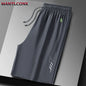 Men's Casual Running Shorts Black Gray Polyester