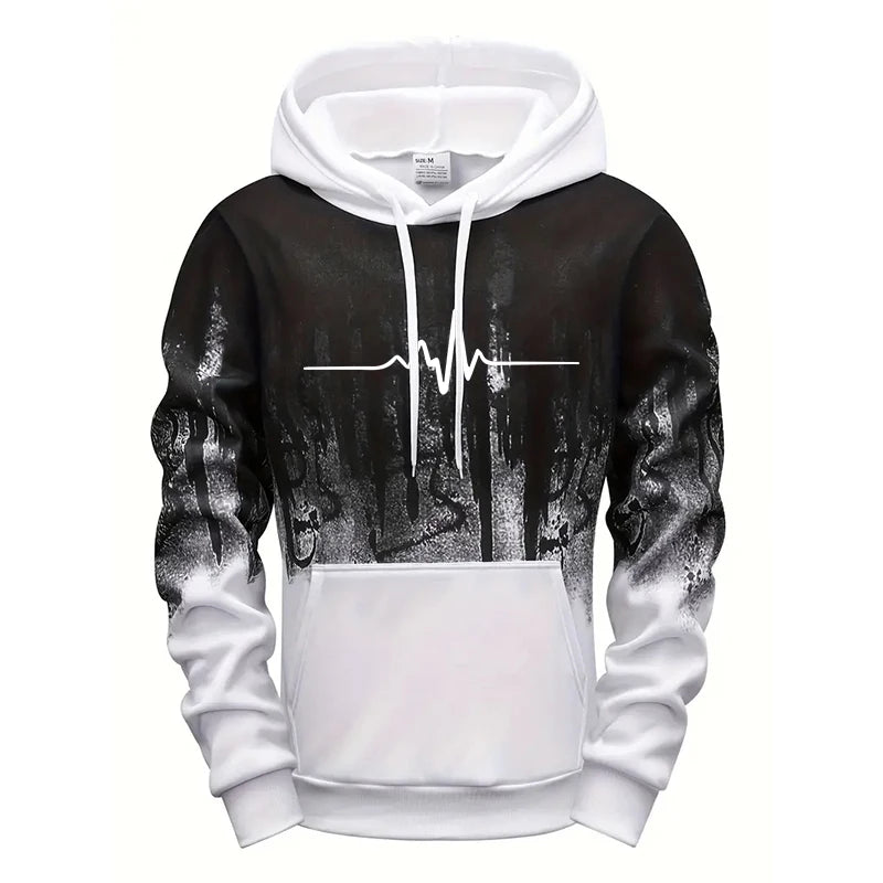 Men's Casual Polyester Tracksuit for Daily Sports