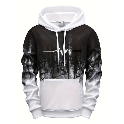 Men's Casual Polyester Tracksuit for Daily Sports