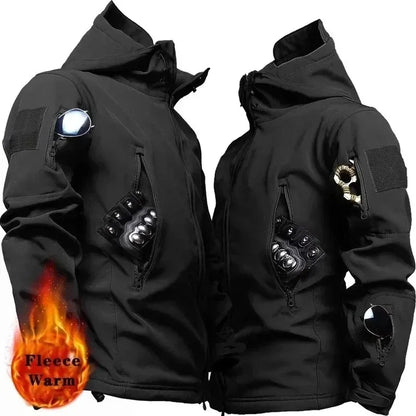 Men's Hooded Tactical Waterproof Bomber Jacket