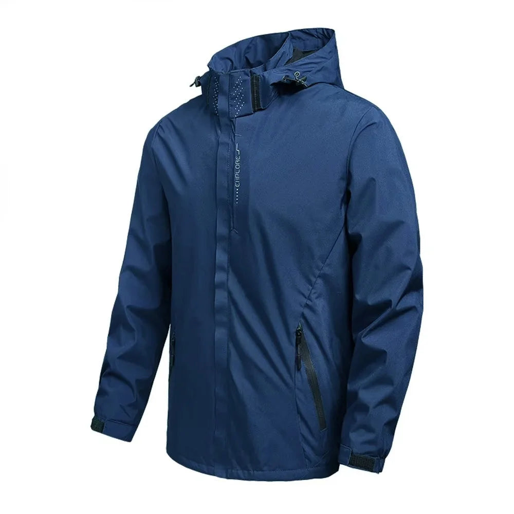 Men's Lightweight Waterproof Hooded Rain Jacket
