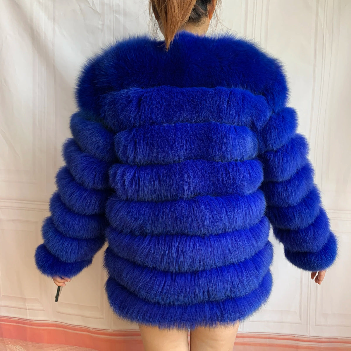 4in1 Real Fox Fur Coat for Women