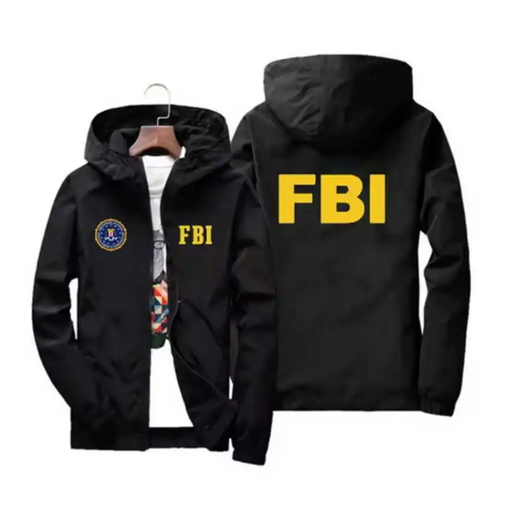 Men's Casual Printed Windbreaker Coat