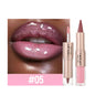 Black Brown Tapered Lip Liner and Lip Gloss Duo