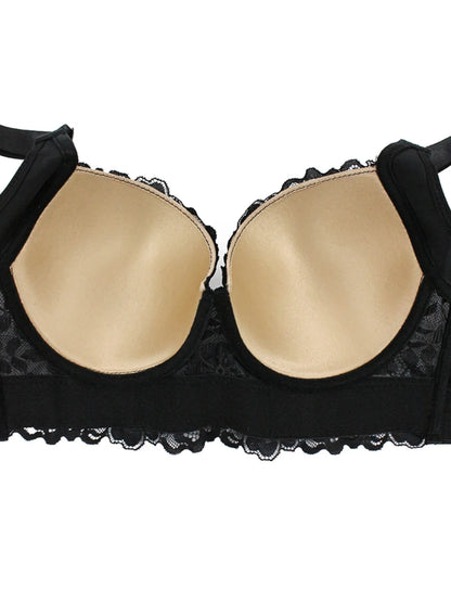 Lace Bra Comfy Breathable Steel Rim Anti Sagging Sports