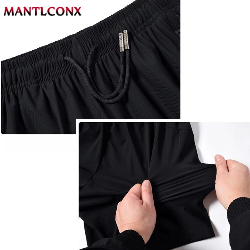 Men's Casual Running Shorts Black Gray Polyester