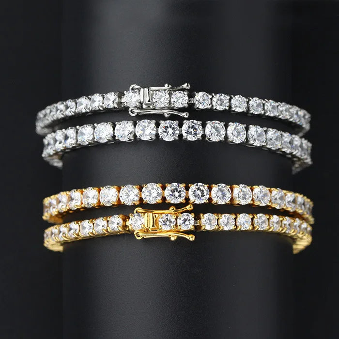 Moissanite Tennis Bracelet in S925 Sterling Silver