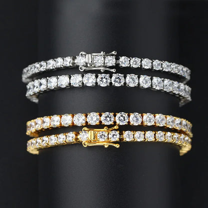 Moissanite Tennis Bracelet in S925 Sterling Silver