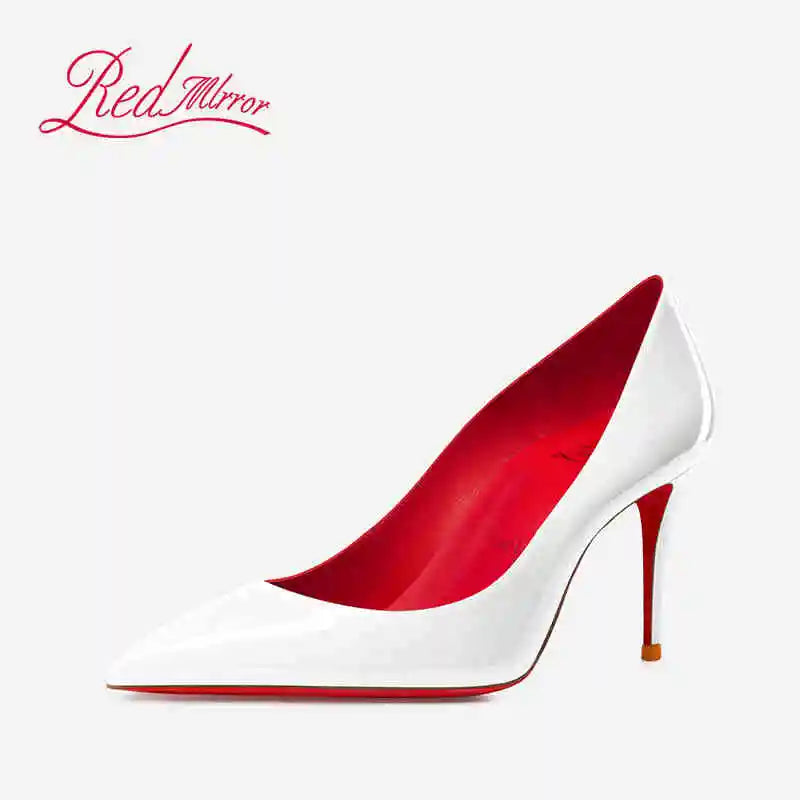 Elegant Black Patent Leather High Heel Pumps for Women