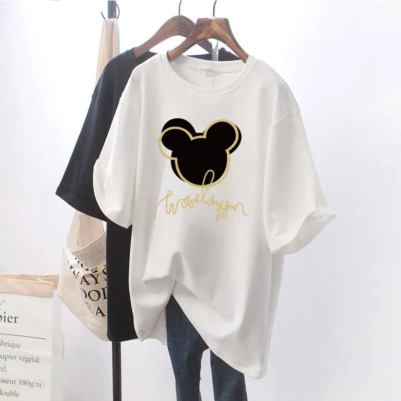 Short Sleeve O-Neck Maternity Cotton Nursing Tee