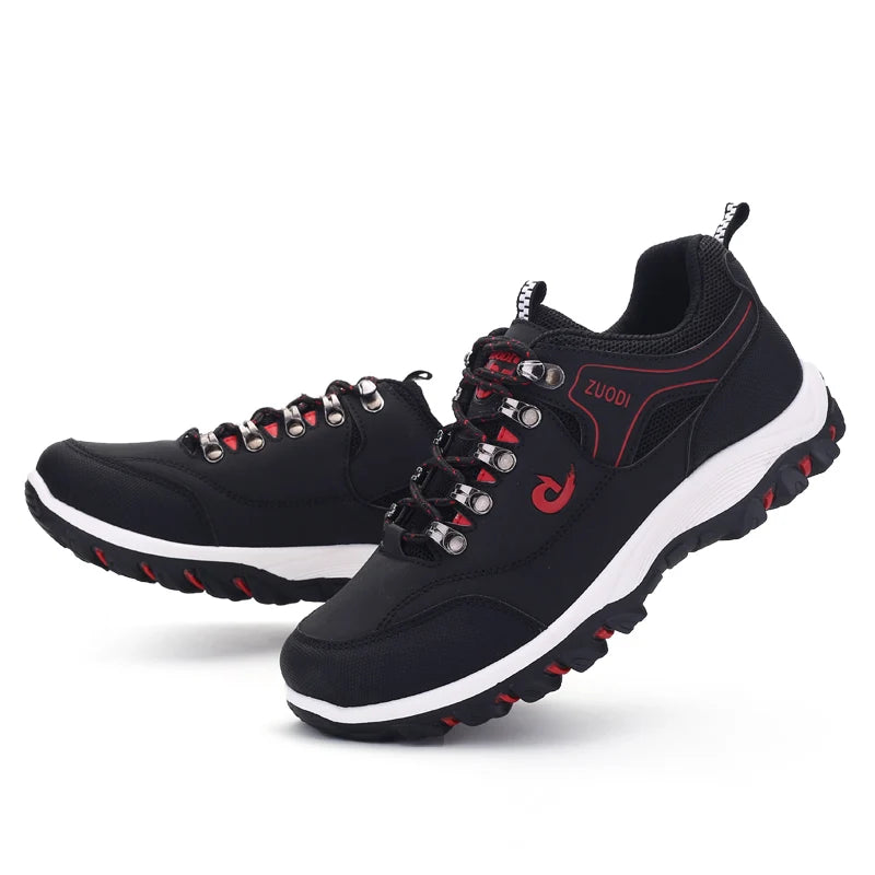 Men's Leather Casual Sneakers for Tennis and Walking