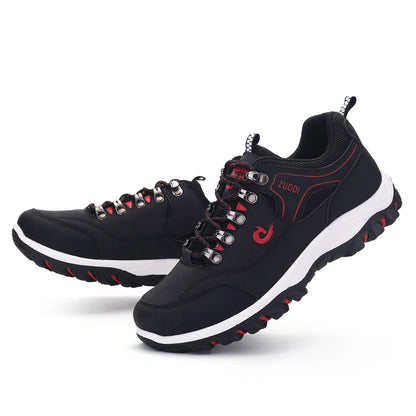 Men's Leather Casual Sneakers for Tennis and Walking