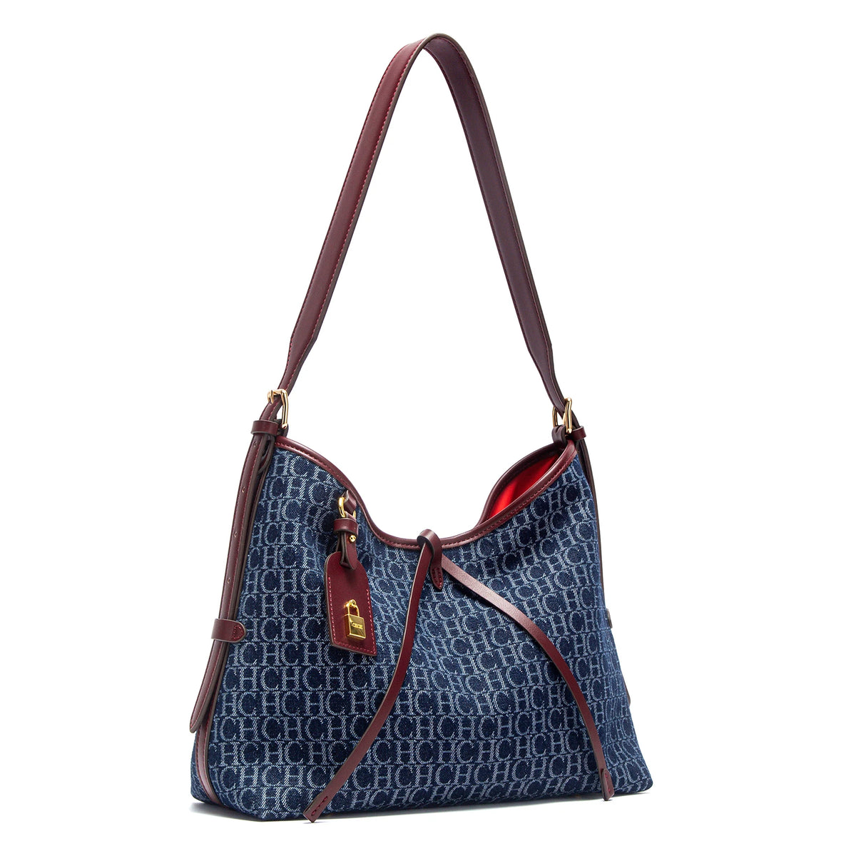Wine Red Casual Tote Bag for Women