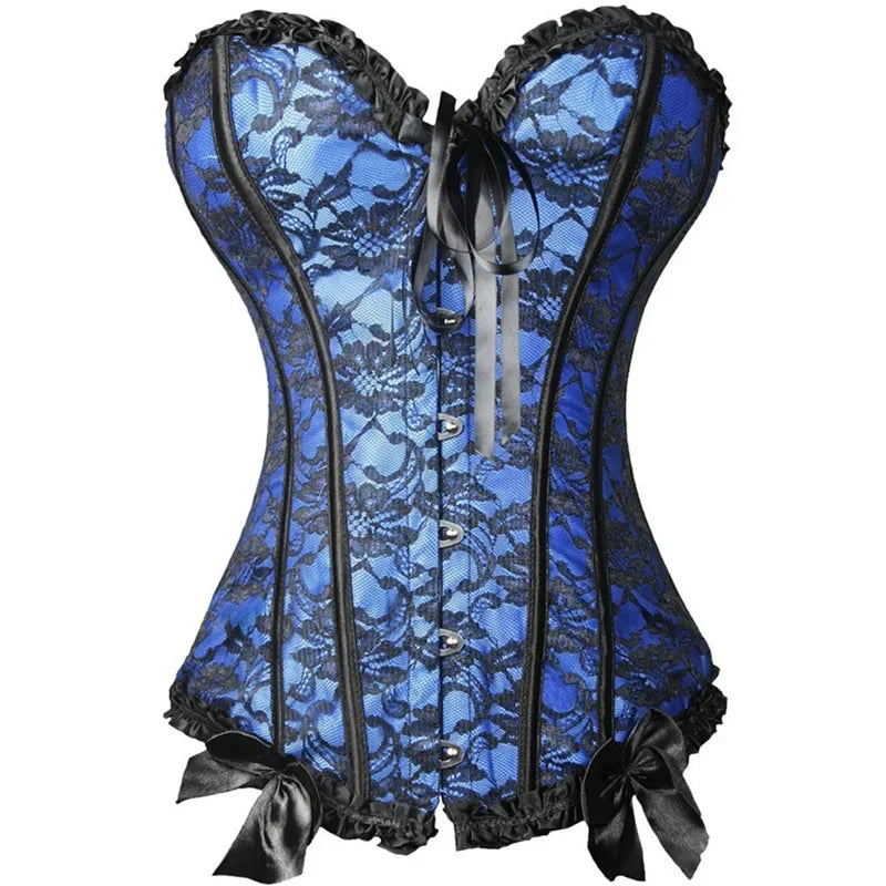 Gothic Lace Up Corset Shapewear for Women