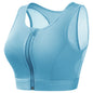 Plus Size Padded Front Closure Sports Bra for Women