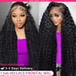 Deep Wave Lace Front Wig 100% Human Hair 30 40 Inch