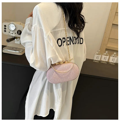 Luxury Sequined Hand-held Dinner Bag for Weddings