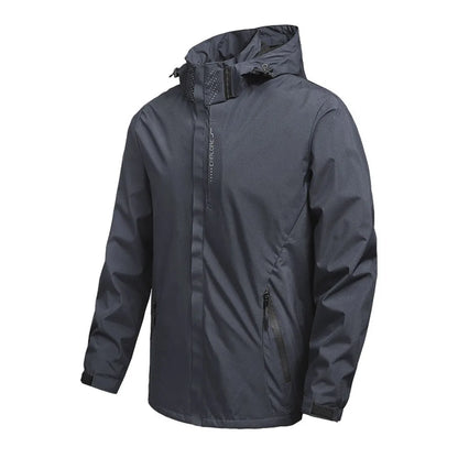 Men's Lightweight Waterproof Hooded Rain Jacket