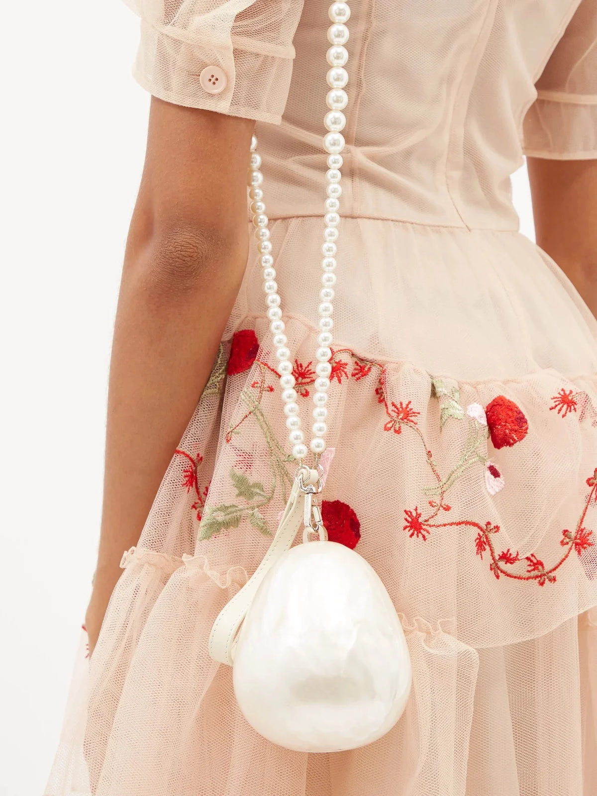Mini Pearl Beaded Crossbody Handbag for Women