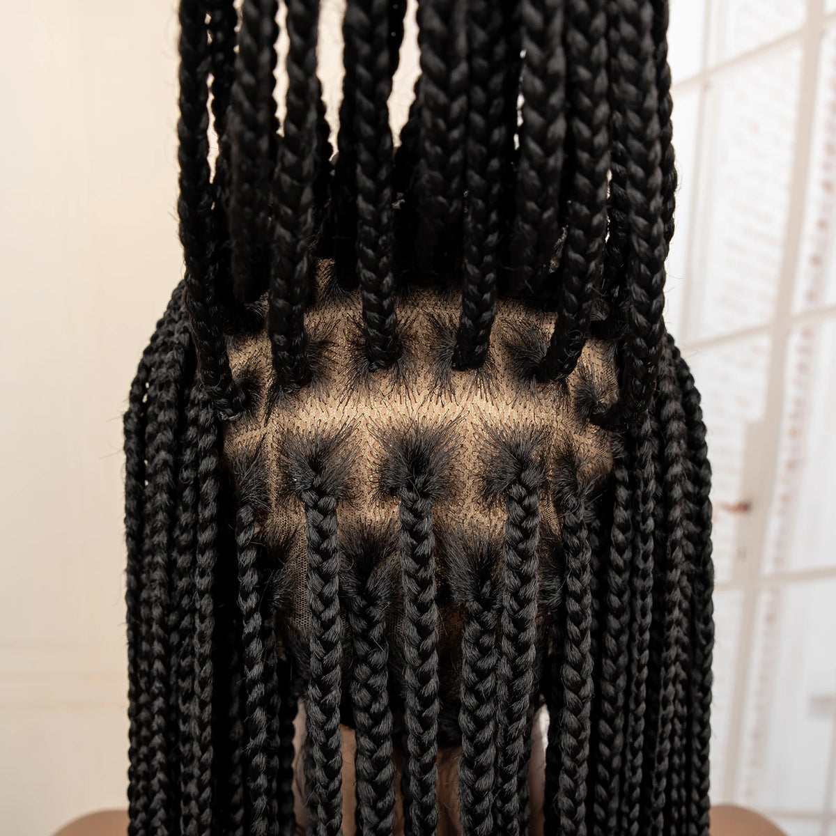Synthetic Full Lace Cornrow Braided Wig for Black Women