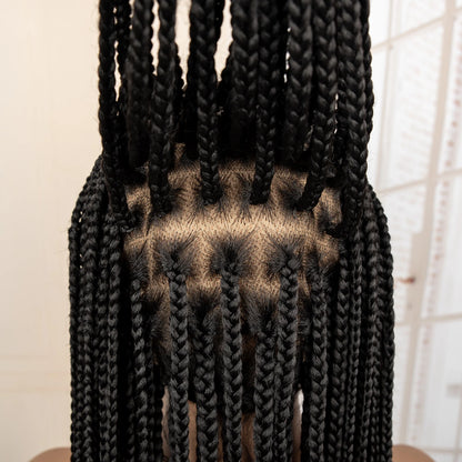 Synthetic Full Lace Cornrow Braided Wig for Black Women