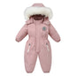 Children's Waterproof Hooded Ski Suit for Winter