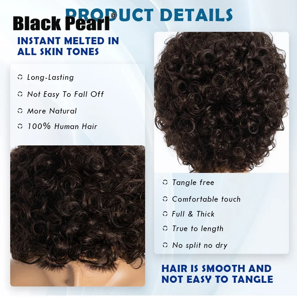 Brazilian Afro Puff Pixie Bob Wig 99J Natural Brown