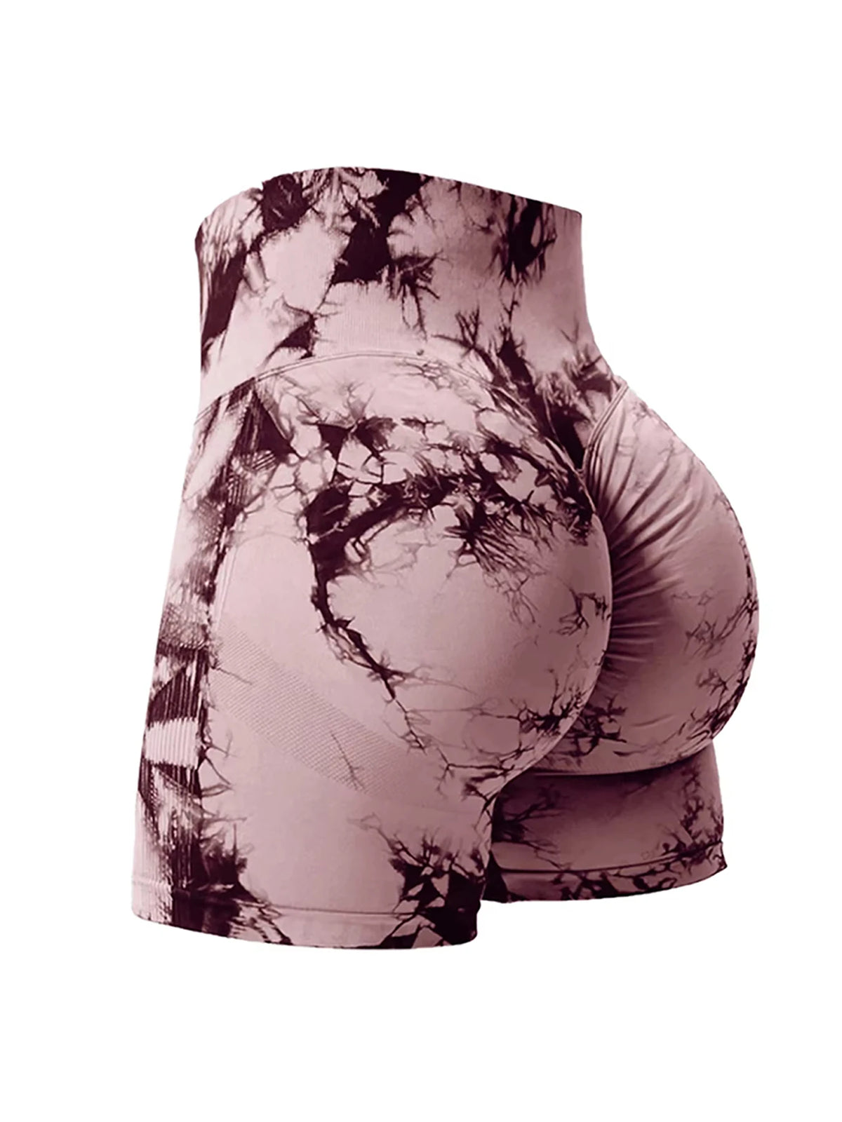 Tie Dye High Waist Gym Shorts for Women