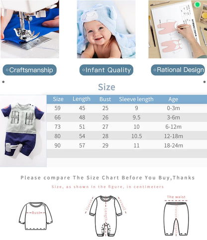 Cotton Anime Role Play Baby Jumpsuit for Summer