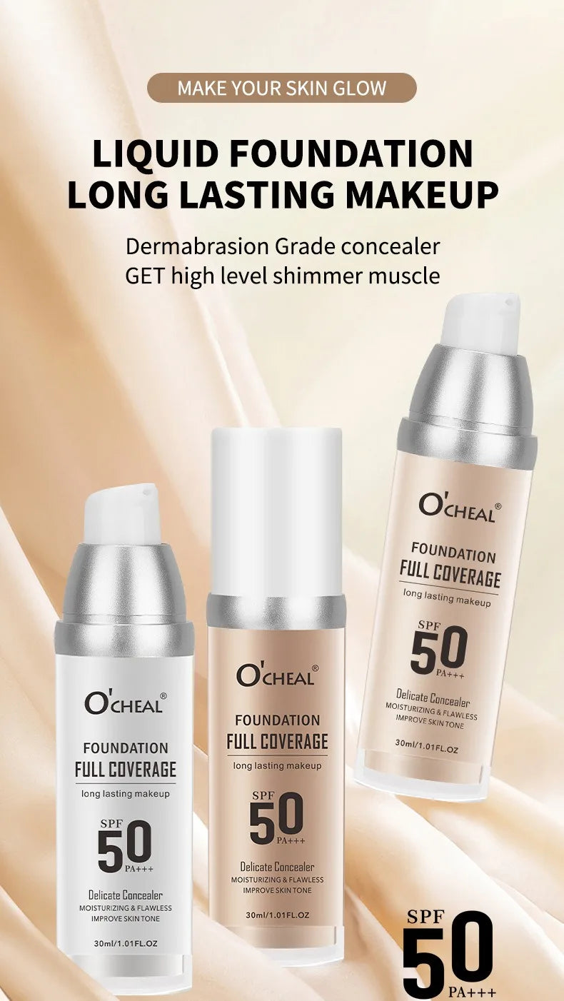 Color Changing Foundation Concealer Long Lasting Moisturizing