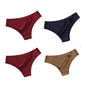 4PCS Seamless Brazilian Panties Cool Ice Silk Low Waist