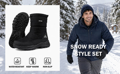 Men's Waterproof Insulated Snow Boots