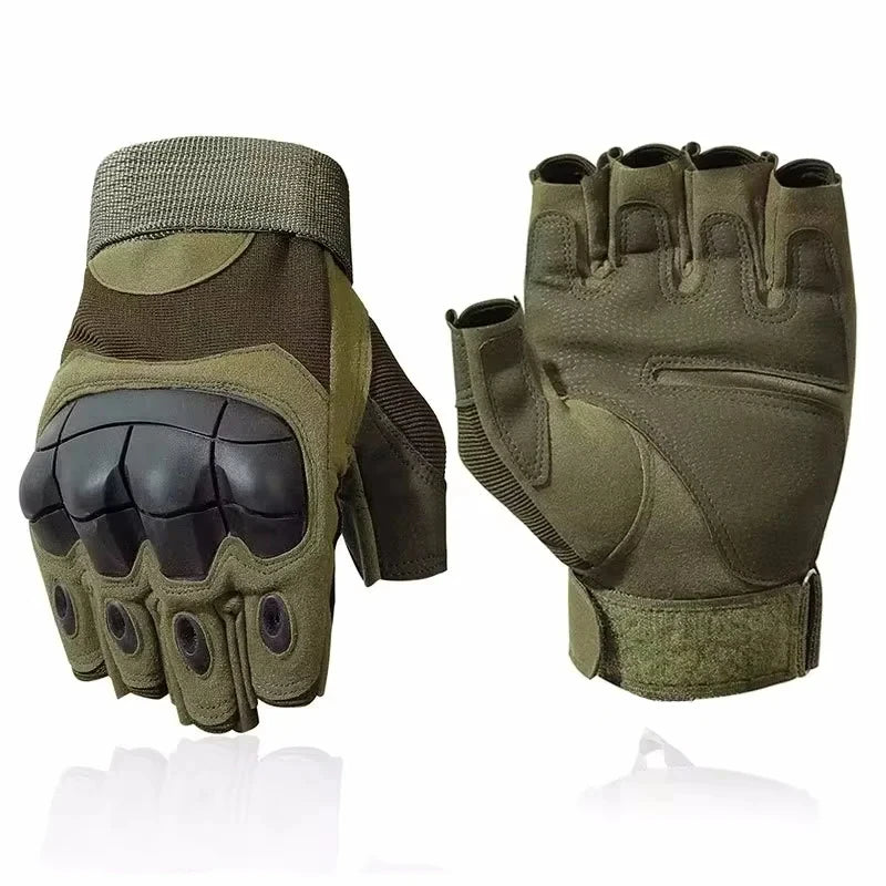 Tactical Touch Screen Motorcycle Gloves Black Green Brown