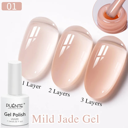 Clear 3D No Wipe Sculpture Gel Nail Polish 15ML
