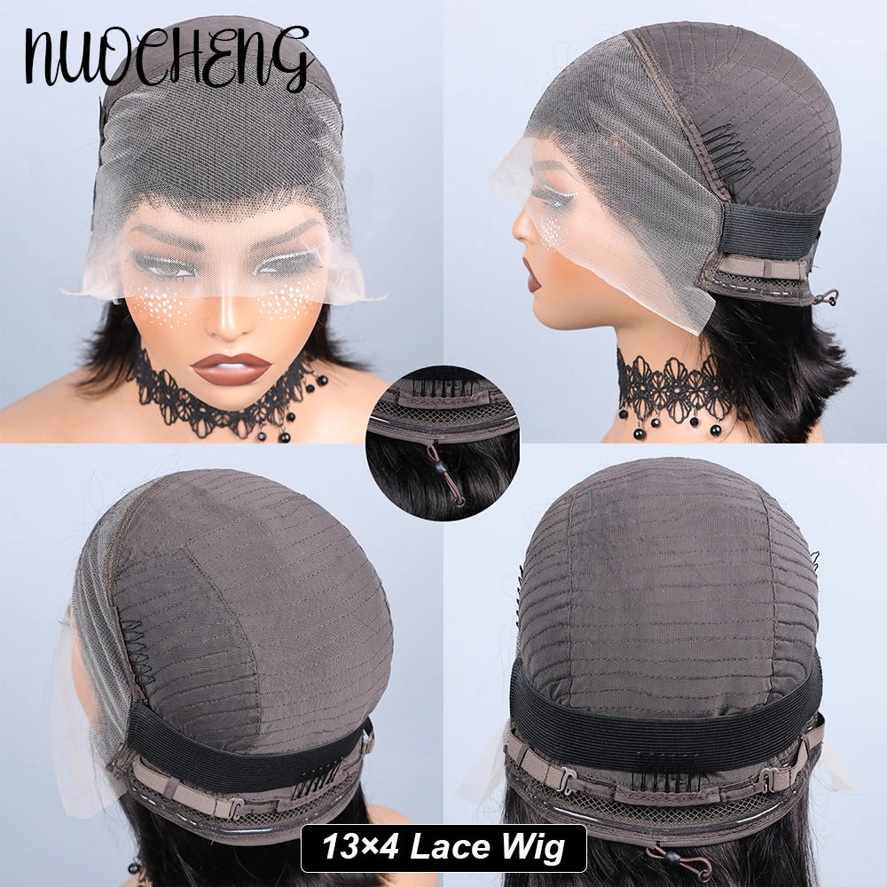 Human Hair 13X4 Lace Frontal Bob Wig for Black Women