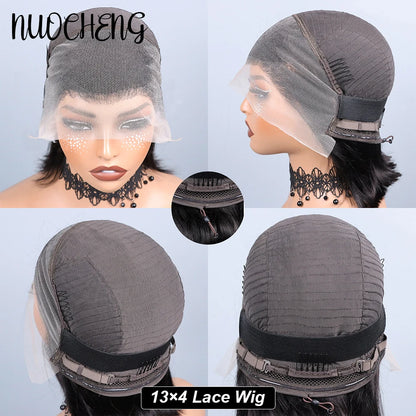 Human Hair 13X4 Lace Frontal Bob Wig for Black Women