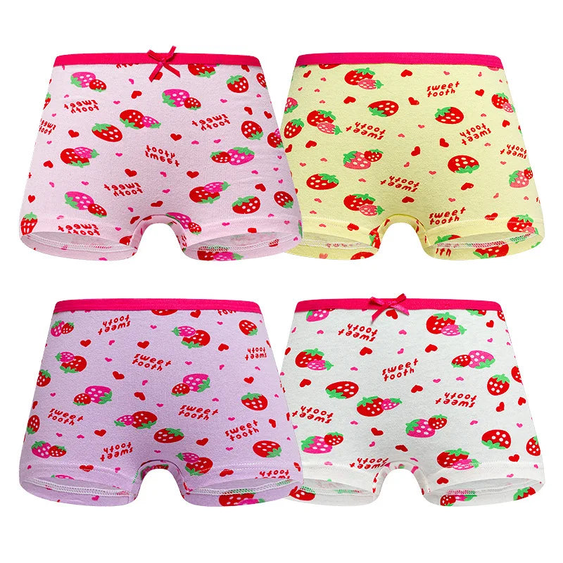 Girls Cartoon Cotton Underwear Briefs Size 2T-10T