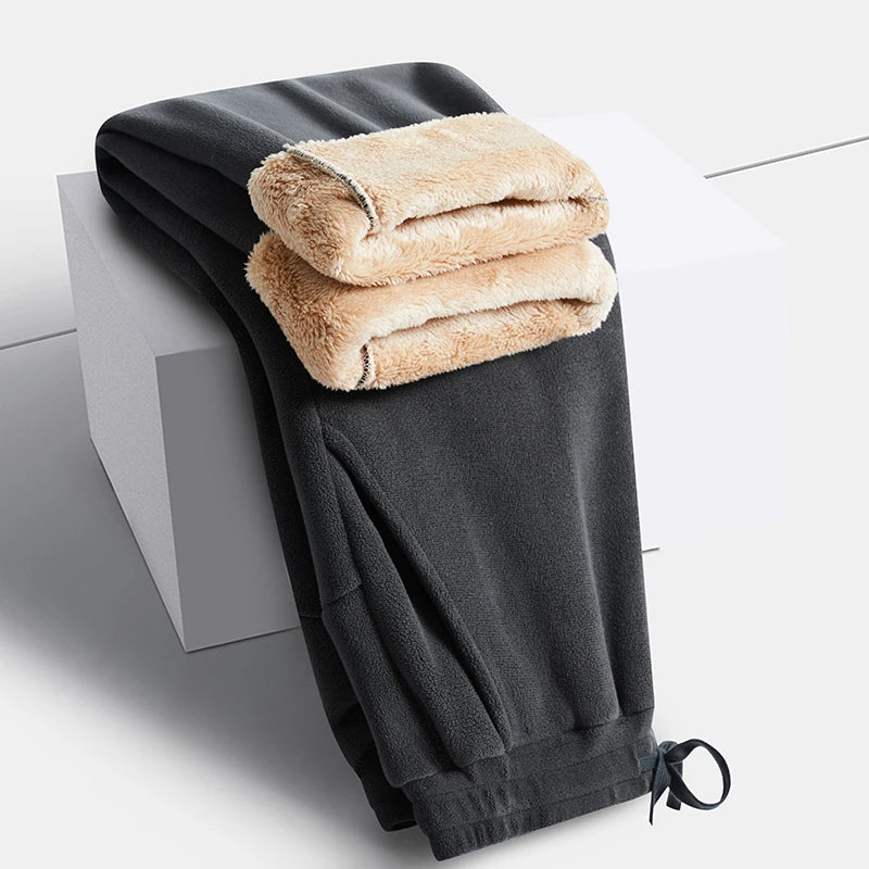 Unisex Winter Fleece Liner Drawstring Sweatpants