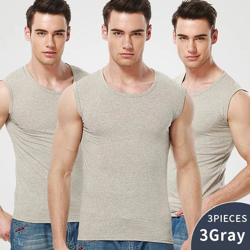 Men's Cotton Tank Top for Casual Sports Wear