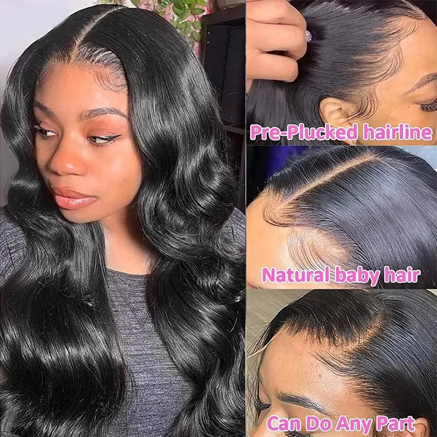 Brazilian Body Wave Human Hair Lace Front Wig 13x4 Transparent